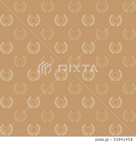 Circle stars and laurel wreath pattern background Circle stars and laurel wreath pattern background 33941458
