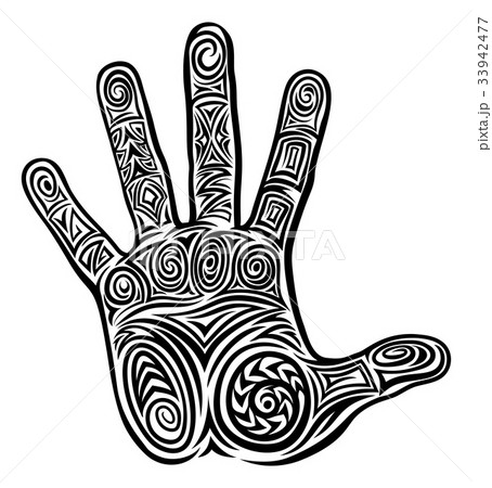 Abstract Hand Concept Pattern Design Abstract Hand Concept Pattern Design 33942477