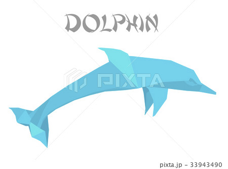 origami style dolphin 33943490