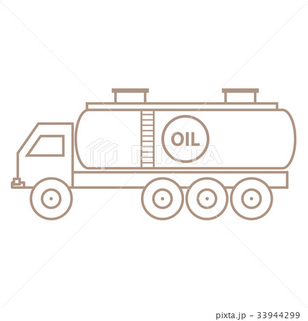 Stylized icon of the oil tanker/fuel tanker 33944299