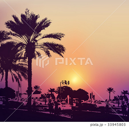 Street of Dubai city Street of Dubai city 33945803