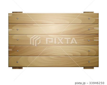 Vector wooden board sign 33946250