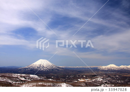 本倶登山から見る早春の羊蹄山 33947028