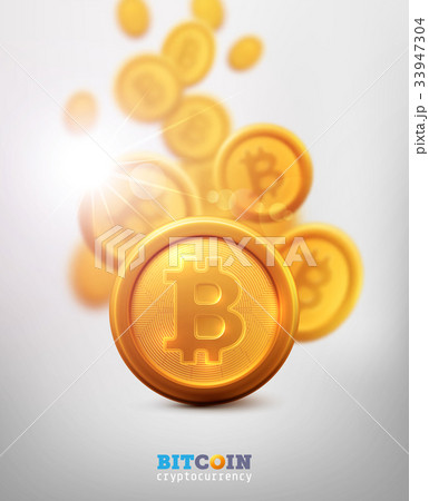 Bitcoins and New Virtual money concept. 33947304