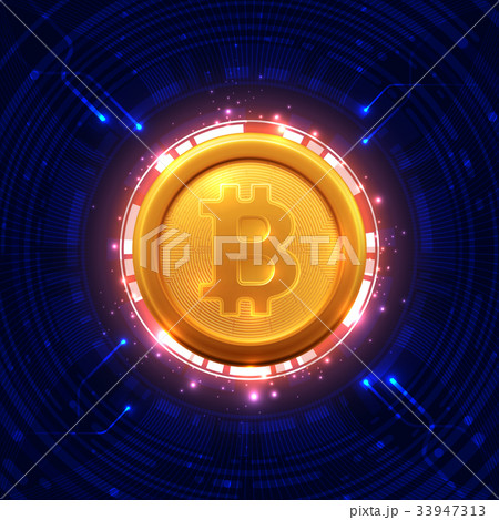 Bitcoins and New Virtual money concept. 33947313