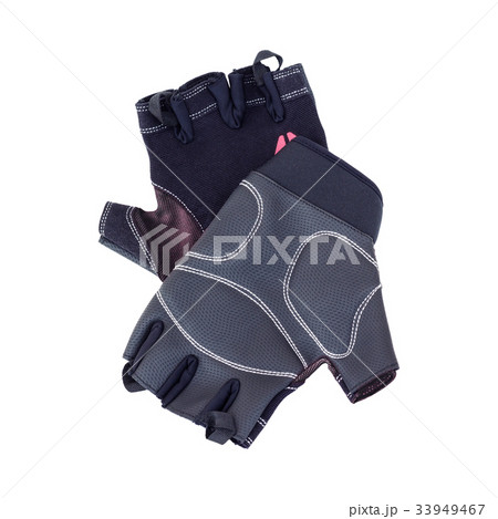 athletic gloves isolated on white background athletic gloves isolated on white background 33949467