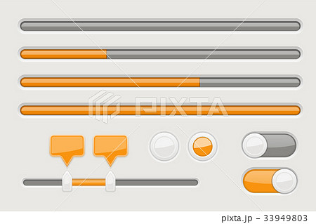 Web elements - sliders, toggle switch buttons 33949803