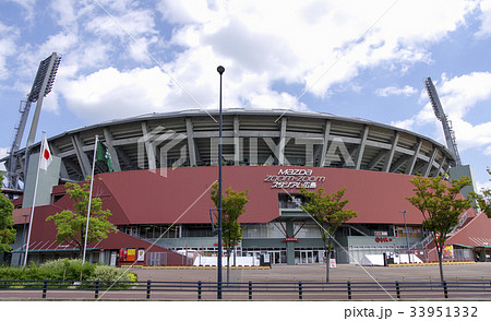 超高解像度 カープ本拠地球場 Mazda Zoom Zoomスタジアム広島 マツダスタジアム 外観の写真素材