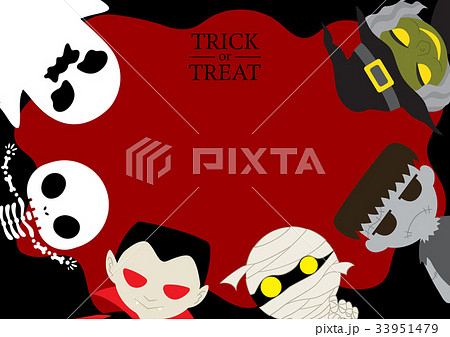 Halloween cute cartoon character background Halloween cute cartoon character background 33951479