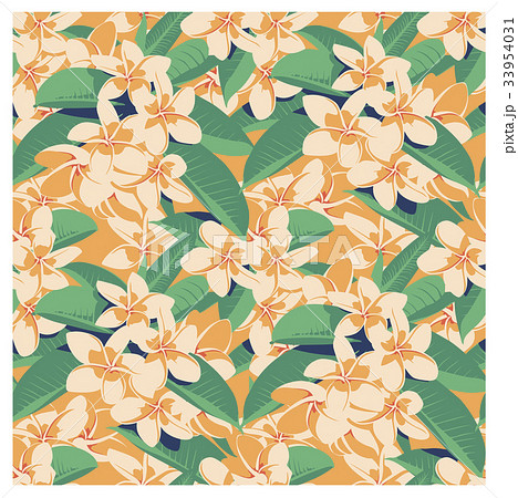 Seamless summer Hawaiian tropical pattern with 33954031