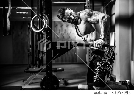 fitness girl with shaker posing in the gym fitness girl with shaker posing in the gym 33957992