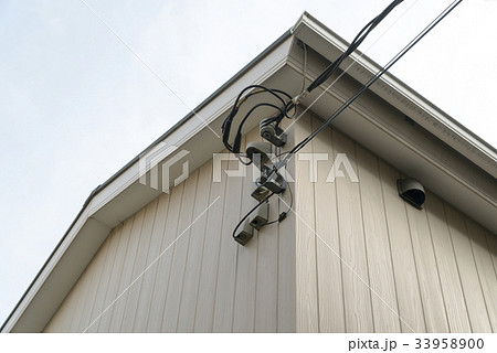 住宅の引き込み線　電気　電話 33958900