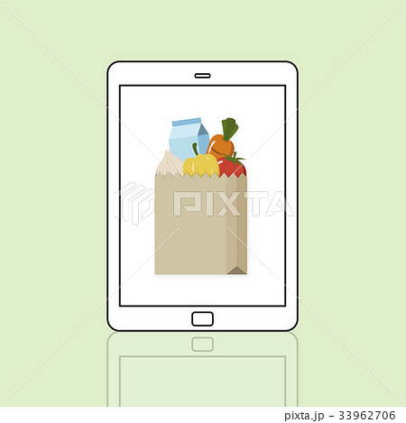 Buy Fresh Food Marketplace Supermarket Shopping Graphic 33962706