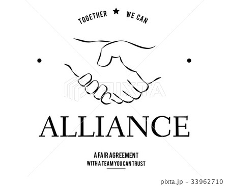 Alliance Partnership Teamwork Support Handshake Graphic 33962710