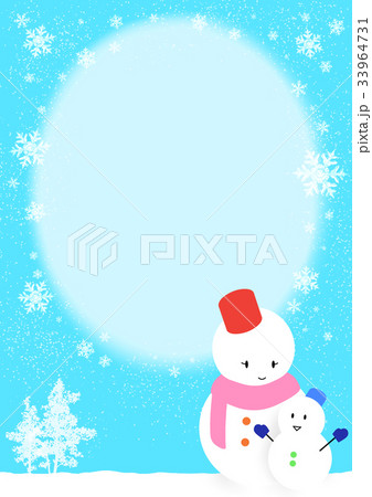 雪だるま（A5便箋サイズ） 33964731