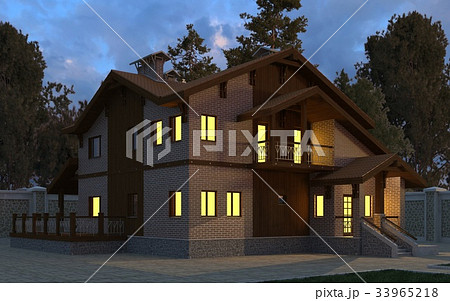 House 3d Illustration. 33965218