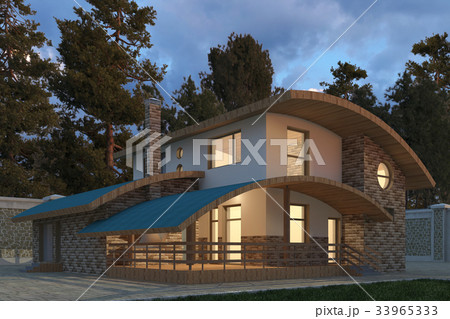Building Photorealistic Render 3D Illustration 33965333