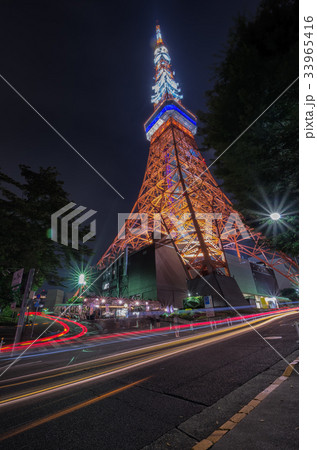 【東京夜景】東京タワー　芝　麓　夏ライティング 33965416