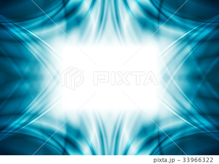 Abstract bright blue glowing wavy background 33966322
