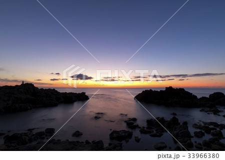 日本海の夕日 日本海の夕日 33966380
