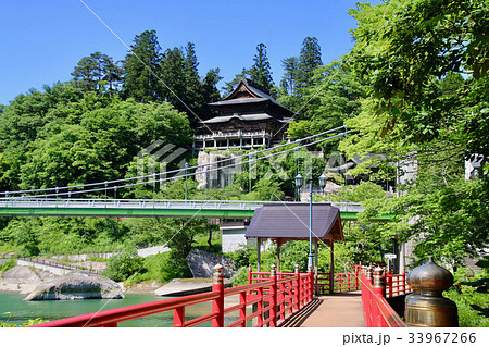 福満虚空蔵尊円蔵寺 福島県 柳津町 の写真素材