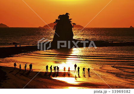 夕焼け 安眠島 忠南 33969382