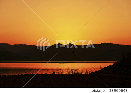 大徳区 大清湖 シルエット 33969643