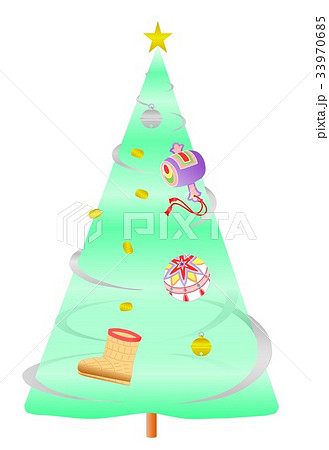 古風なクリスマスツリー 33970685