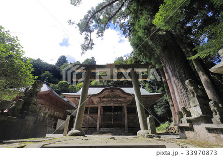 四国霊場第12番札所 焼山寺 十二社神社の写真素材