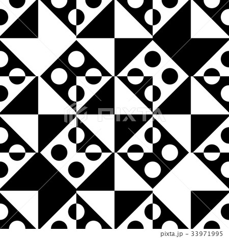 Seamless Circle, Square and Triangle Pattern Seamless Circle, Square and Triangle Pattern 33971995