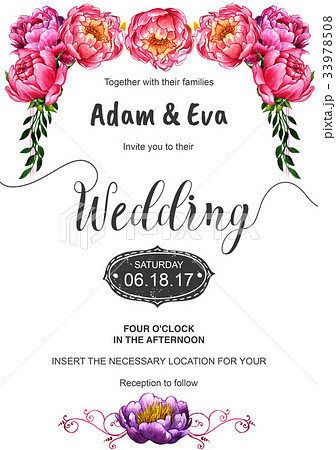 Wedding invitation DiY template handmade 33978508