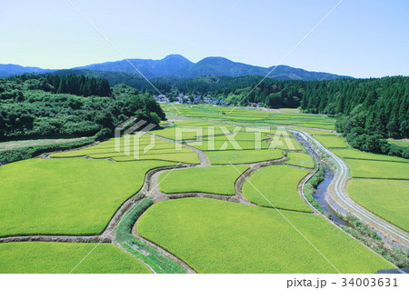 男鹿安全寺の棚田 男鹿安全寺の棚田 34003631