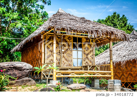 Wooden bungalow resort in ko phi phi island, 34018772