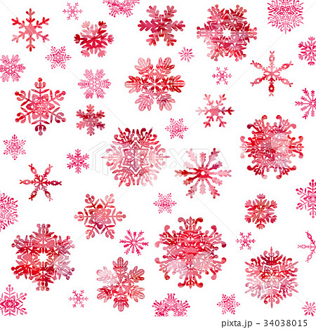 クリスマス 雪の結晶の模様のイラスト素材