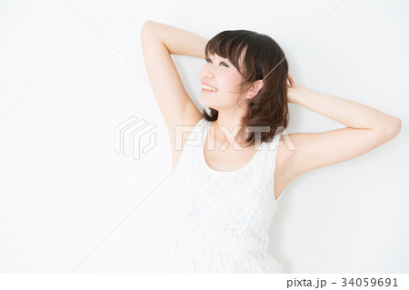 若い女性 34059691