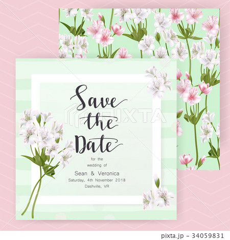 Save the date card, wedding invitation, greeting 34059831