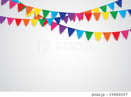 Party Background with Flags Vector Illustration Party Background with Flags Vector Illustration 34060347