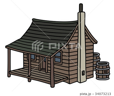 Funny old  planked cabin 34073213