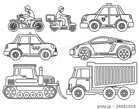 Coloring Book for Kids Cartoon Transport 34081029
