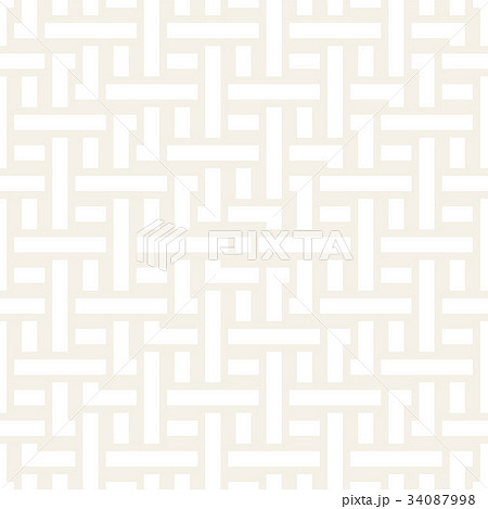 Interlacing Lines Subtle Lattice. Ethnic 34087998
