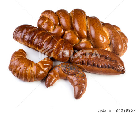 Assortment of sweet baked pastry Assortment of sweet baked pastry 34089857