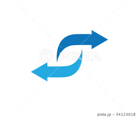 Arrows vector illustration icon Logo 34123018