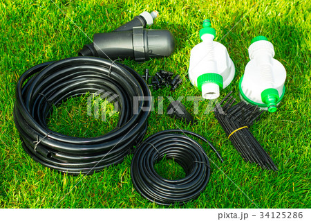 Automatic watering system for plants in beds Automatic watering system for plants in beds 34125286