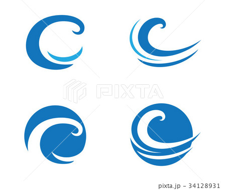 Water Wave Logo Template 34128931
