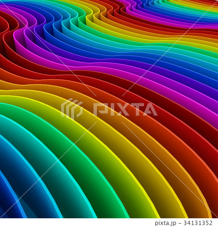 abstract colorful of curve rainbow  background 34131352