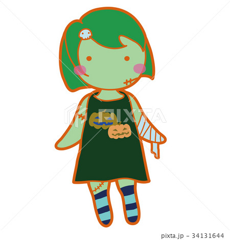 HALLOWEEN_C026_ゾンビ少女1 HALLOWEEN_C026_ゾンビ少女1 34131644