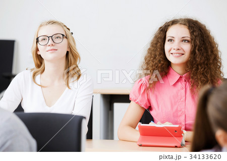 Students at lecture Students at lecture 34133620