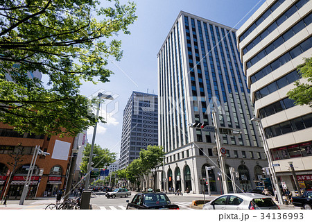 名古屋都市風景　広小路通り　広小路長島町　交差点 34136993