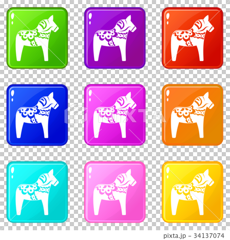 Toy horse set 9 34137074