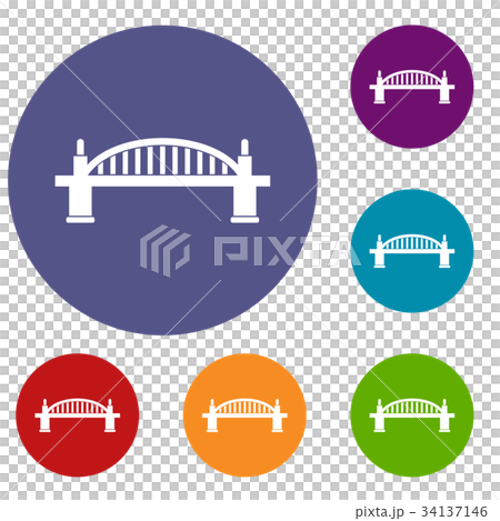 Bridge icons set 34137146